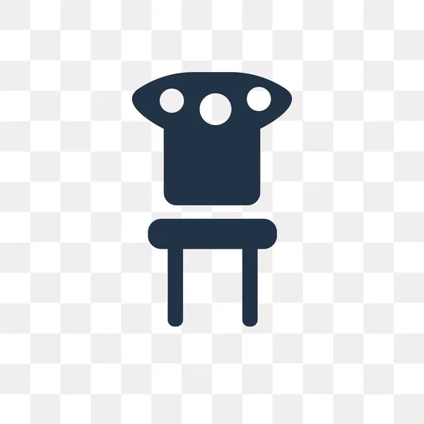 Stuhl Vektor Symbol Isoliert Auf Transparentem Hintergrund Stuhl Transparenz Konzept — Stockvektor