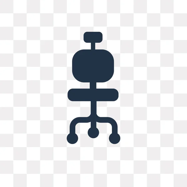 Schreibtischstuhl Vektor Symbol Isoliert Auf Transparentem Hintergrund Schreibtischstuhl Transparenzkonzept Kann — Stockvektor