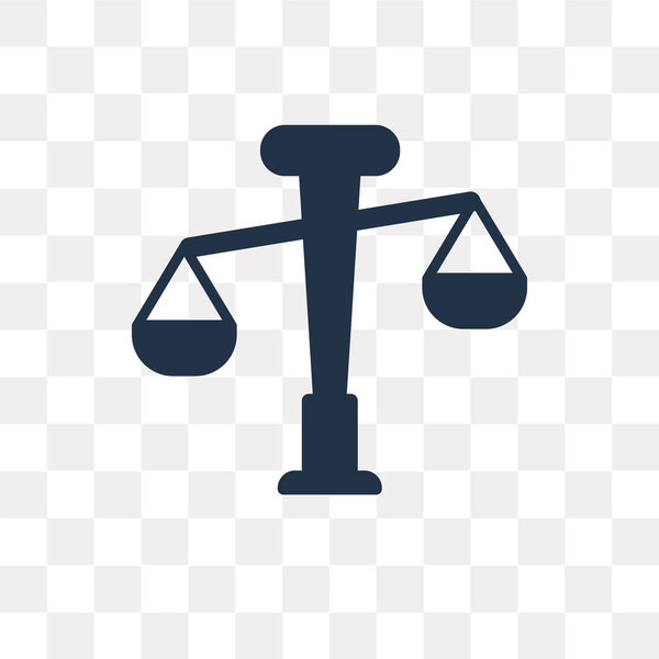 Balance vector icon isolated on transparent background, Balance transparency concept can be used web and mobile