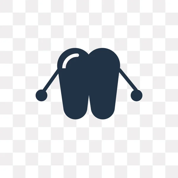 Zahnseide Vektorsymbol Isoliert Auf Transparentem Hintergrund Zahnseide Transparenzkonzept Kann Web — Stockvektor
