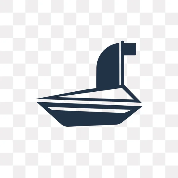 帆船矢量图标隔离在透明背景下 帆船透明度概念可用于 Web 和移动 — 图库矢量图片