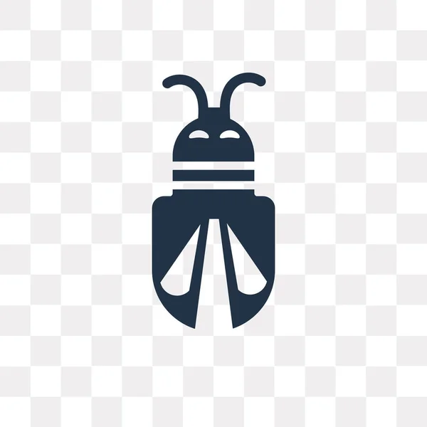 Ícone Vetor Bug Isolado Fundo Transparente Conceito Transparência Bug Pode — Vetor de Stock