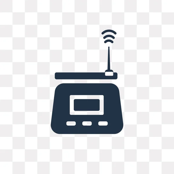 Icono Vector Router Wifi Aislado Fondo Transparente Concepto Transparencia Router — Vector de stock