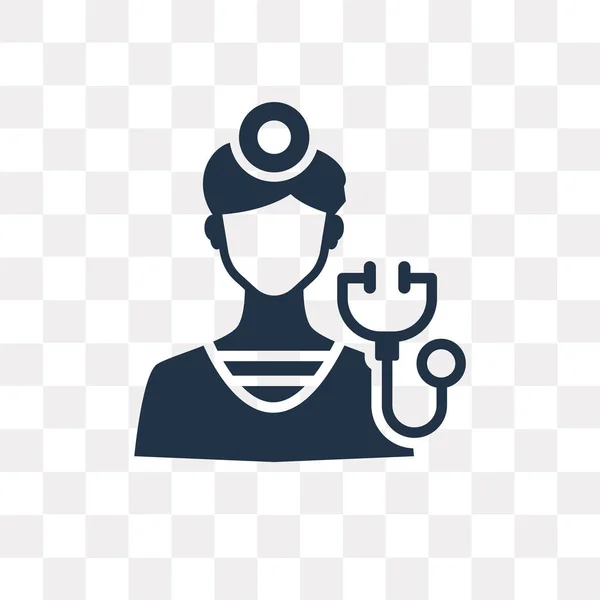 Dokter Vector Pictogram Geïsoleerd Transparante Achtergrond Arts Transparantie Concept Kunnen — Stockvector