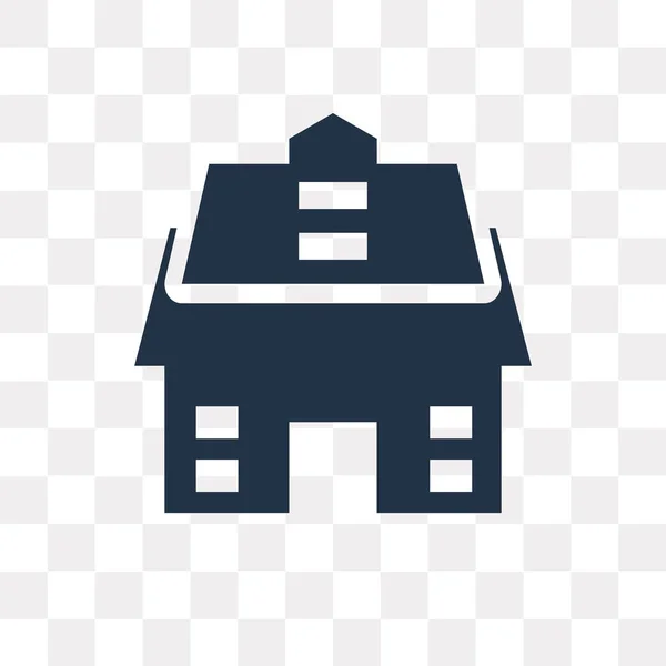 Haus Vektor Symbol Isoliert Auf Transparentem Hintergrund Haus Transparenz Konzept — Stockvektor
