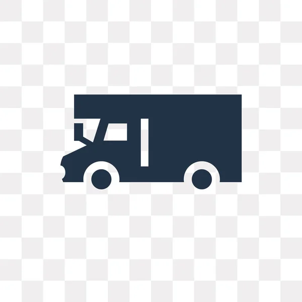 Moving Truck Vector Pictogram Geïsoleerd Transparante Achtergrond Moving Truck Transparantie — Stockvector