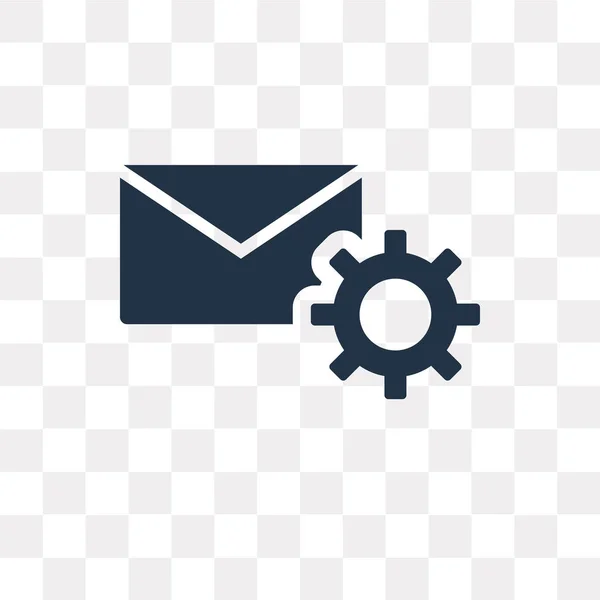 Mail Wektor Ikona Białym Tle Przezroczystym Tle Pojęcie Przejrzystości Mail — Wektor stockowy