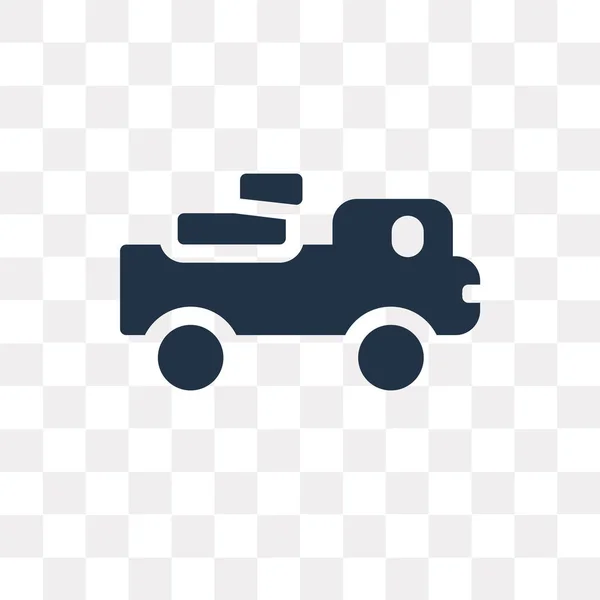 Pickup Truck Vektor Symbol Isoliert Auf Transparentem Hintergrund Pickup Truck — Stockvektor