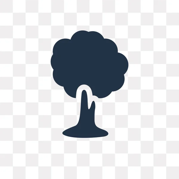 Árbol Icono Vectorial Aislado Sobre Fondo Transparente Árbol Concepto Transparencia — Vector de stock