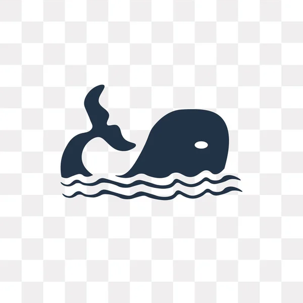 Wal Vektor Symbol Auf Transparentem Hintergrund Isoliert Wal Transparenz Konzept — Stockvektor