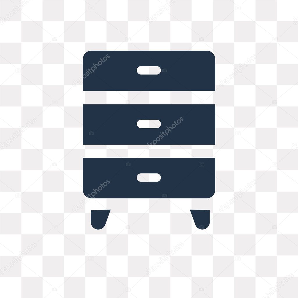 Furniture vector icon isolated on transparent background, Furniture transparency concept can be used web and mobile