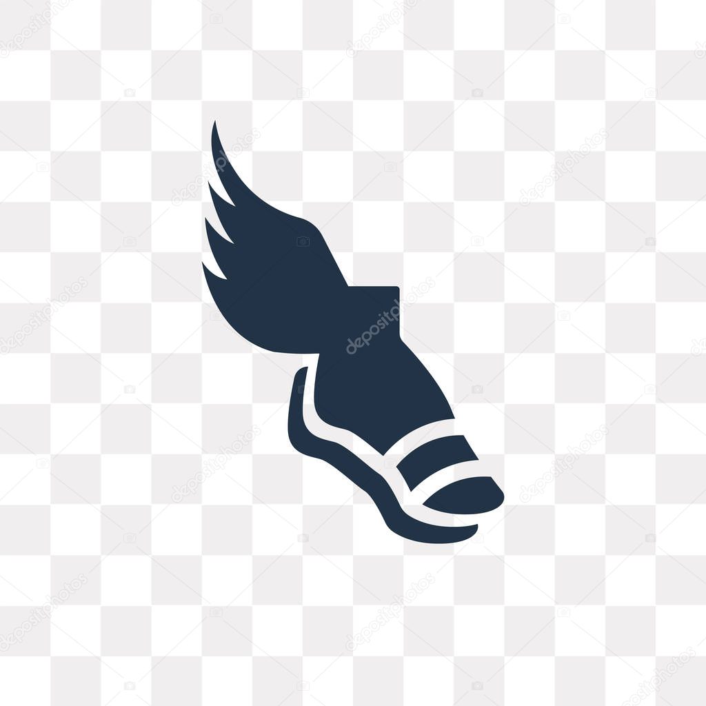 Hermes vector icon isolated on transparent background, Hermes transparency concept can be used web and mobile