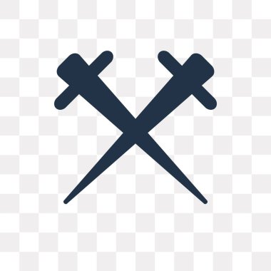 Saydam arka plan üzerinde kılıç saydamlık kavramı izole kılıç vektör simge kullandığınız web ve mobil olabilir