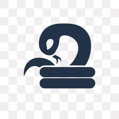 Saydam arka plan üzerinde Cobra saydamlık kavramı izole kobra vektör simge kullandığınız web ve mobil olabilir