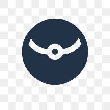 Saydam arka plan üzerinde Pokeball saydamlık kavramı izole Pokeball vektör simge kullandığınız web ve mobil olabilir