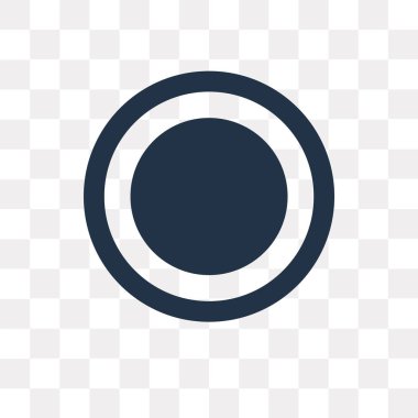 Saydam arka plan üzerinde daire saydamlık kavramı izole daire vektör simge kullandığınız web ve mobil olabilir