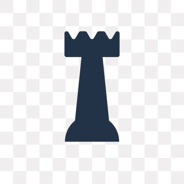 Saydam arka plan üzerinde satranç saydamlık kavramı izole satranç vektör simge kullandığınız web ve mobil olabilir