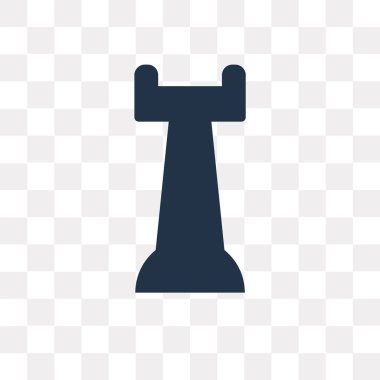 Saydam arka plan üzerinde satranç saydamlık kavramı izole satranç vektör simge kullandığınız web ve mobil olabilir