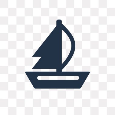 Saydam arka plan üzerinde yelken saydamlık kavramı izole yelken vektör simge kullandığınız web ve mobil olabilir