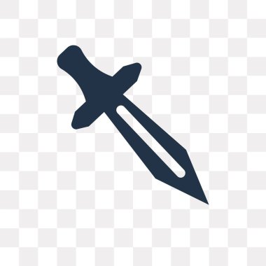 Saydam arka plan üzerinde Kunai saydamlık kavramı izole Kunai vektör simge kullandığınız web ve mobil olabilir