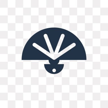 Saydam arka plan üzerinde Fan saydamlık kavramı izole fan vektör simge kullandığınız web ve mobil olabilir