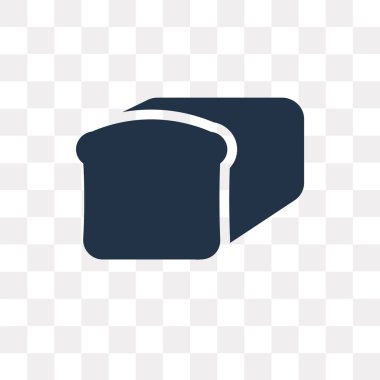 Yük ekmek vektör ikon şeffaf arka plan üzerinde ekmek yük saydamlık kavramı izole olabilir kullanılan web ve mobil