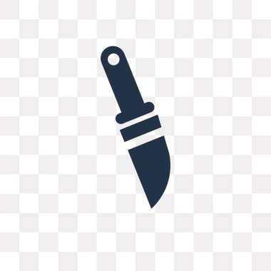 Kasap bıçağı vektör simge şeffaf arka plan üzerinde kasap bıçağı saydamlık kavramı izole kullanılan web ve mobil olabilir