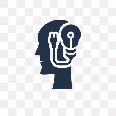 Saydam arka plan üzerinde fikir saydamlık kavramı izole fikir vektör simge kullandığınız web ve mobil olabilir