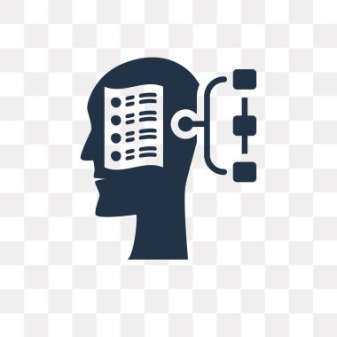 Vektör simgesi üzerinde şeffaf arka plan izole planlama, planlama saydamlık kavramı kullanılan web ve mobil olabilir