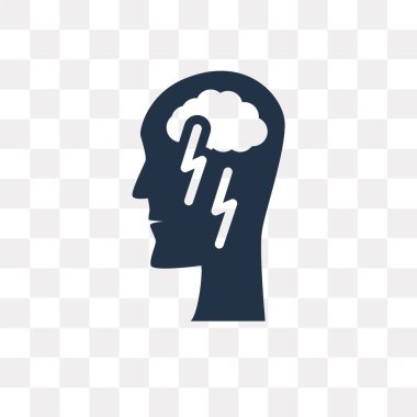 Saydam arka plan üzerinde beyin fırtınası saydamlık kavramı izole beyin fırtınası vektör simge kullandığınız web ve mobil olabilir