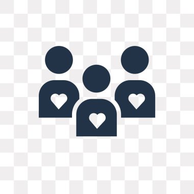 İnsanlar üzerinde şeffaf arka plan izole simge vektör, insanlar saydamlık kavramı kullanılan web ve mobil olabilir