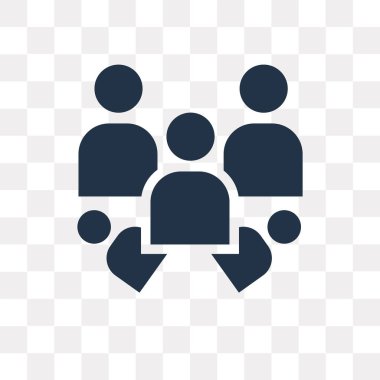 Saydam arka plan üzerinde Grup saydamlık kavramı izole grup vektör simge kullandığınız web ve mobil olabilir