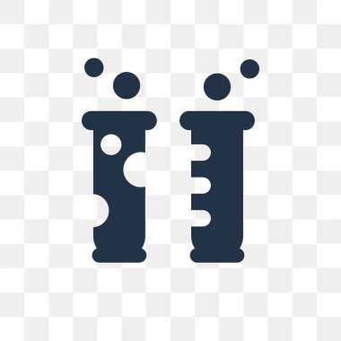 Saydam arka plan üzerinde Test tüpü saydamlık kavramı izole tüp vektör simge kullandığınız web ve mobil olabilir