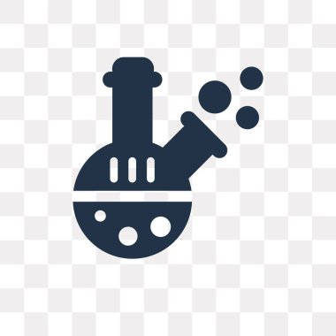 Saydam arka plan üzerinde Flask saydamlık kavramı izole şişesi vektör simge kullandığınız web ve mobil olabilir