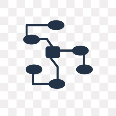 Düğümleri üzerinde şeffaf arka plan izole simge vektör, düğümleri saydamlık kavramı kullanılan web ve mobil olabilir