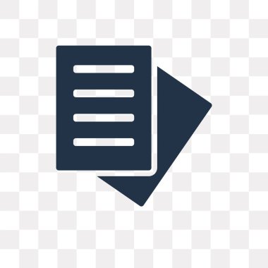 Not vektör simge şeffaf arka plan üzerinde Not Saydamlık kavramı izole kullanılan web ve mobil olabilir