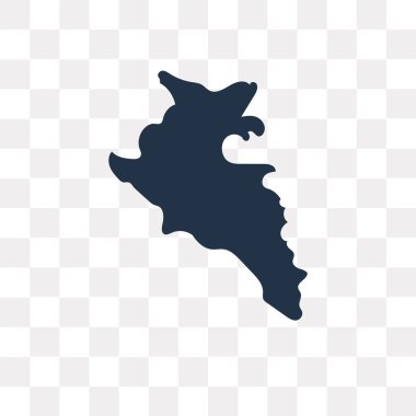 Saydam arka plan üzerinde Peru harita saydamlık kavramı izole Peru harita vektör simge kullandığınız web ve mobil olabilir