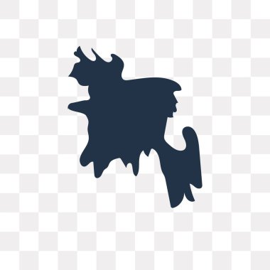 Bangladeş Haritası vektör simge şeffaf arka plan üzerinde Bangladeş harita saydamlık kavramı izole kullanılan web ve mobil olabilir