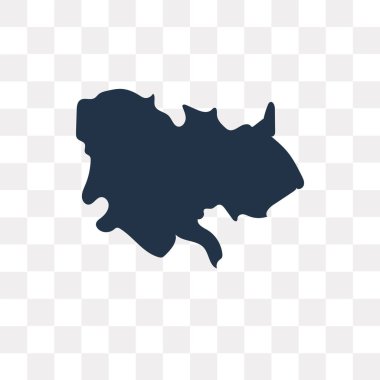 Kamboçya Haritası vektör simge şeffaf arka plan üzerinde Kamboçya haritası saydamlık kavramı izole kullanılan web ve mobil olabilir