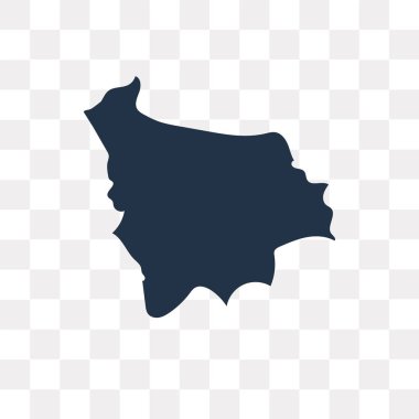 Bolivya Haritası vektör simge şeffaf arka plan üzerinde Bolivya harita saydamlık kavramı izole kullanılan web ve mobil olabilir