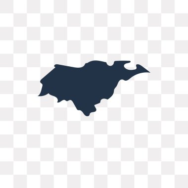 Honduras Haritası vektör simge şeffaf arka plan üzerinde Honduras harita saydamlık kavramı izole kullanılan web ve mobil olabilir