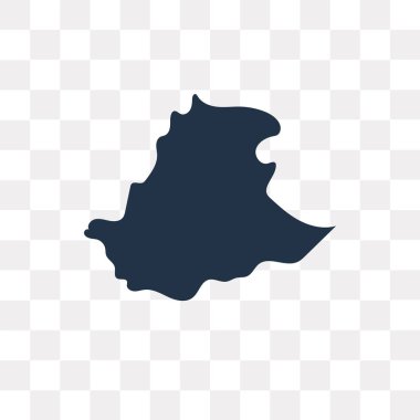 Etiyopya Haritası vektör simge şeffaf arka plan üzerinde Etiyopya harita saydamlık kavramı izole kullanılan web ve mobil olabilir