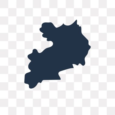 Uganda Haritası vektör simge şeffaf arka plan üzerinde Uganda harita saydamlık kavramı izole kullanılan web ve mobil olabilir