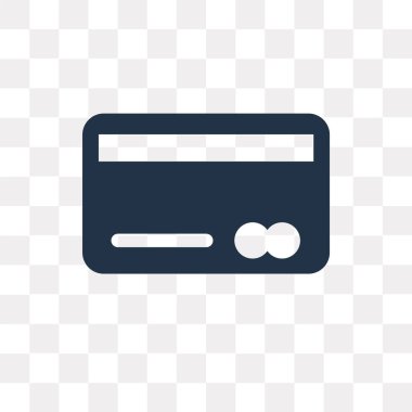 Saydam arka plan üzerinde CIT kart saydamlık kavramı izole CIT kartı vektör simge kullandığınız web ve mobil olabilir