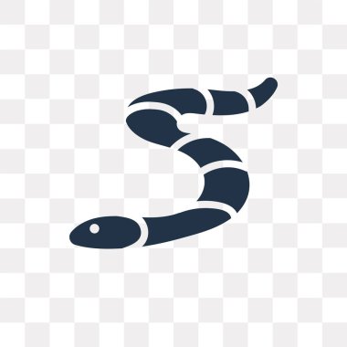 Saydam arka plan üzerinde solucan saydamlık kavramı izole solucan vektör simge kullandığınız web ve mobil olabilir