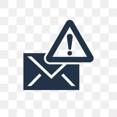 Saydam arka plan üzerinde posta saydamlık kavramı izole posta vektör simge kullandığınız web ve mobil olabilir