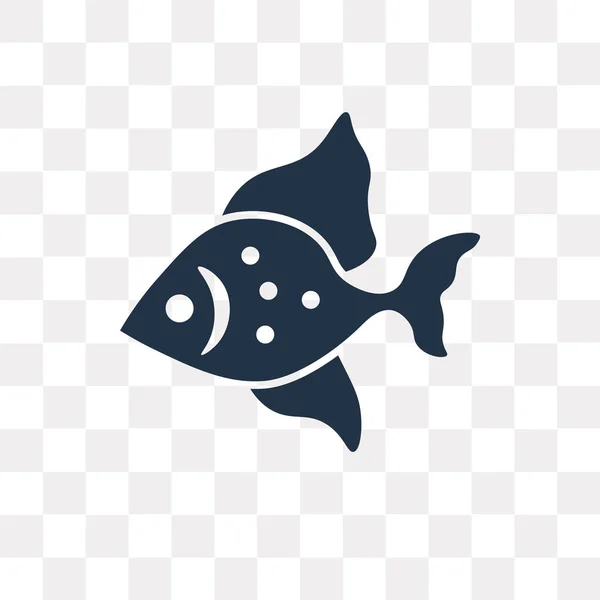 Rybí Vektorové Ikony Izolované Průhledné Pozadí Koncept Transparentnosti Ryb Mohou — Stockový vektor