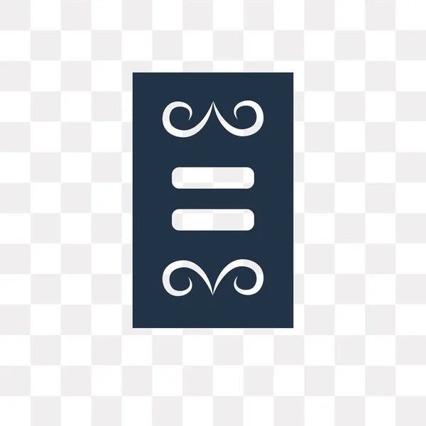 Menükarte Vektor Symbol Isoliert Auf Transparentem Hintergrund Menükarte Transparenzkonzept Kann — Stockvektor
