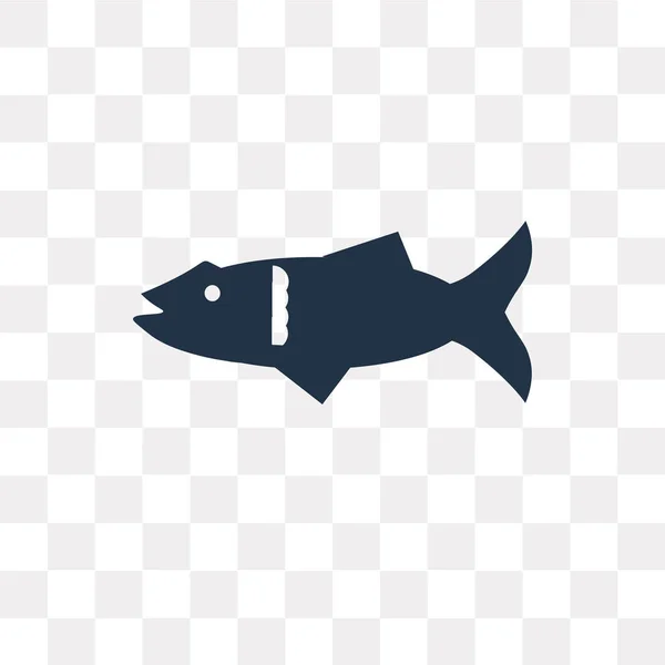 Kitchen Fish Icono Vectorial Aislado Sobre Fondo Transparente Concepto Transparencia — Vector de stock