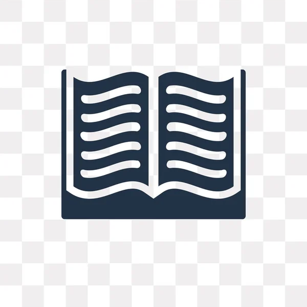 Vektor Könyvikonra Elszigetelt Átlátszó Háttér Könyv Átláthatóság Koncepció Lehet Használt — Stock Vector